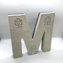 Load image into Gallery viewer, Epoxy-concrete letter M
